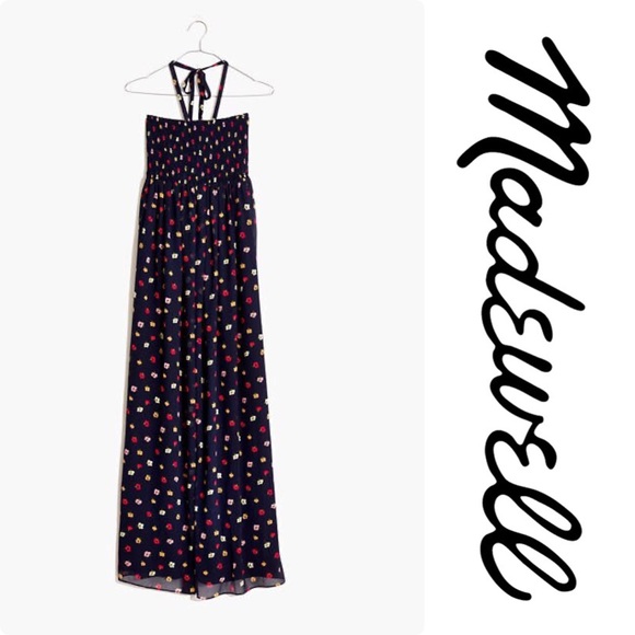Madewell Halter Smocked Maxi Dress - Picture 3 of 5